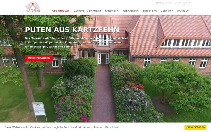 Screenshot of kartzfehn.de