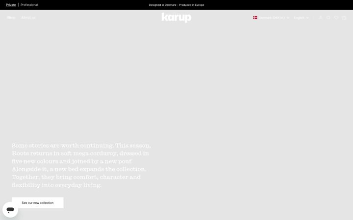 Screenshot of karupdesign.com