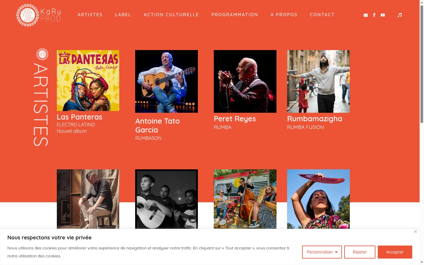 Screenshot του banner συγκατάθεσης που εμφανίστηκε πριν από οποιαδήποτε αλληλεπίδραση