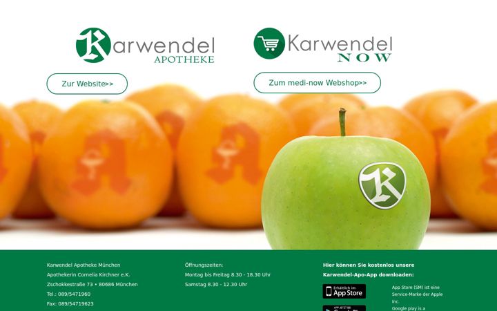 Screenshot of karwendel-apotheke.de