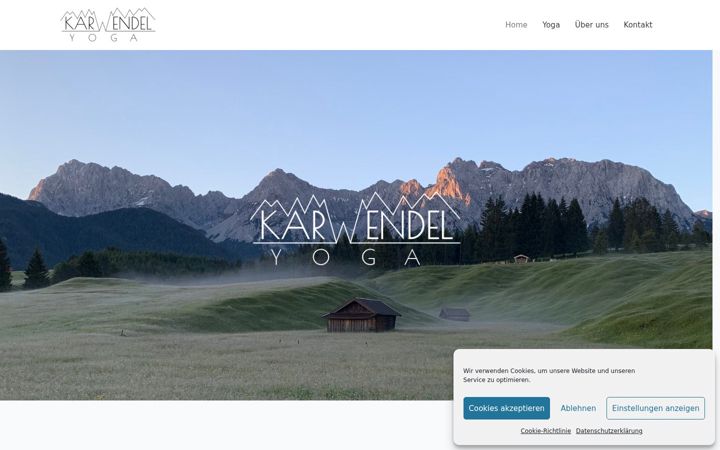 Screenshot of karwendel-yoga.de