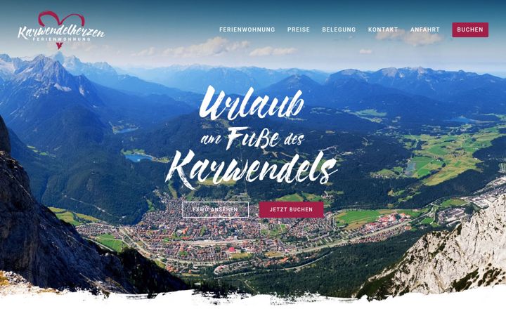 Screenshot of karwendelherzen.de