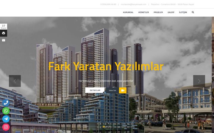Screenshot of karyainsaat.com