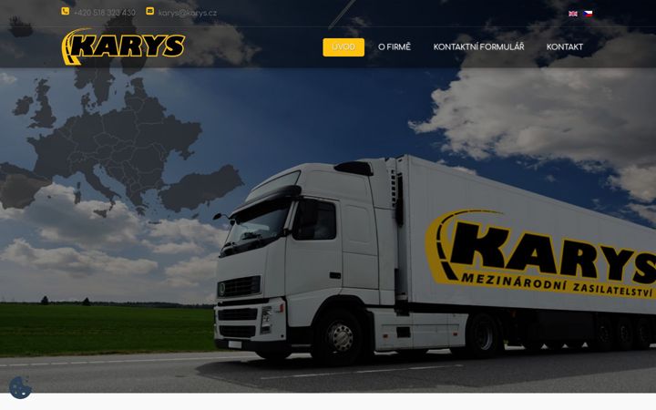 Screenshot of karys.cz