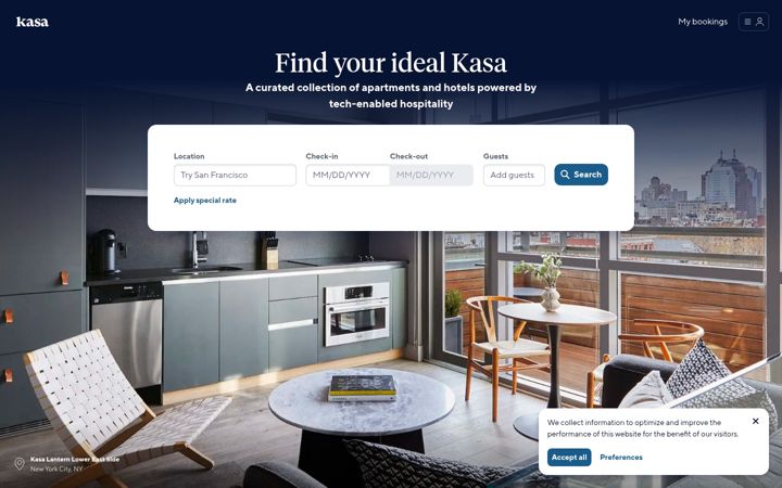 Capture d'écran de kasa.com