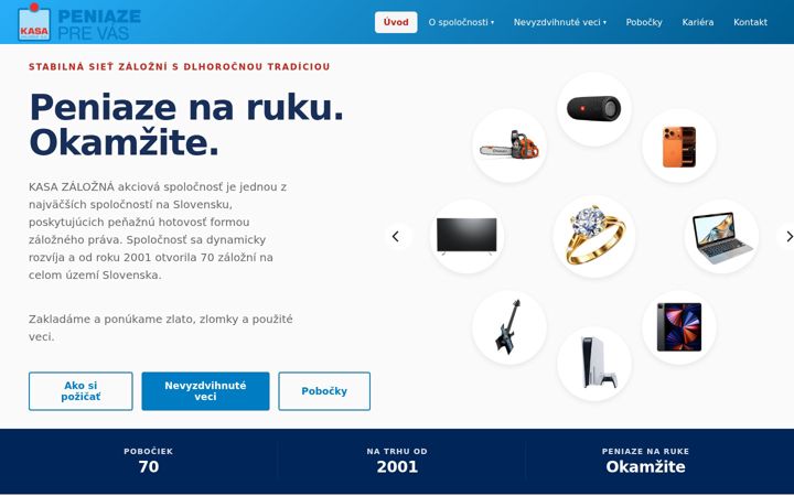 Screenshot of kasa.sk