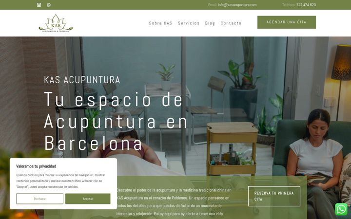 Screenshot of kasacupuntura.com