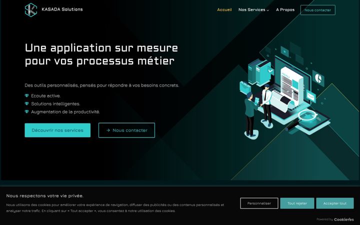 Screenshot of kasada-solutions.fr