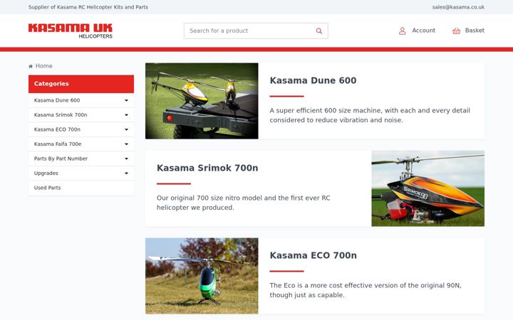 Screenshot of kasama.co.uk