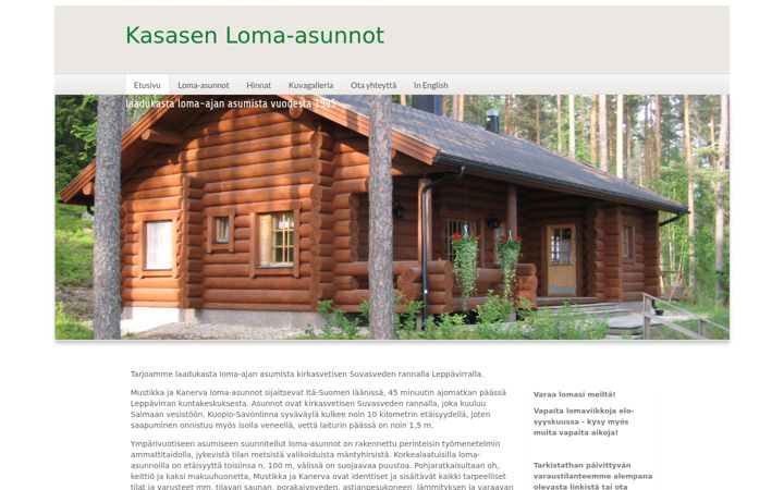 Screenshot of kasanen.com
