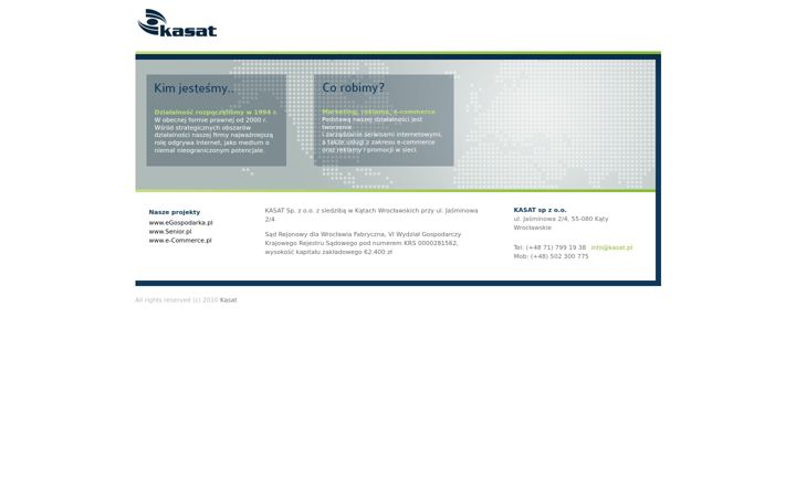 Screenshot of kasat.net
