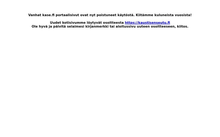 Screenshot of kase.fi