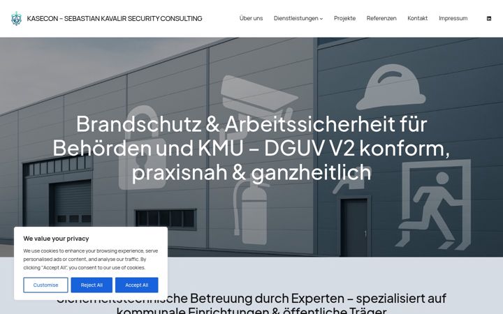 Screenshot of kasec-consulting.de