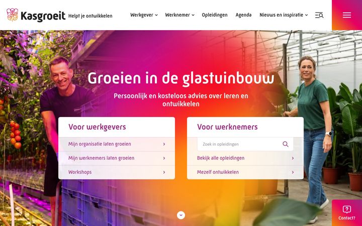 Screenshot of kasgroeit.nl