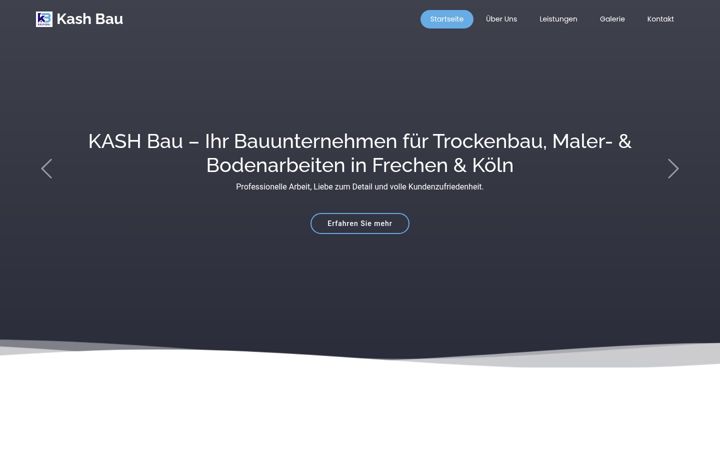Screenshot of kash-bau.de