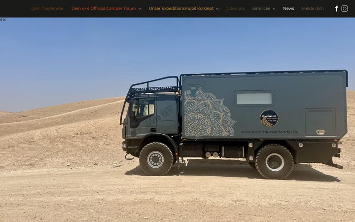 Screenshot of kashmir-overlander.de