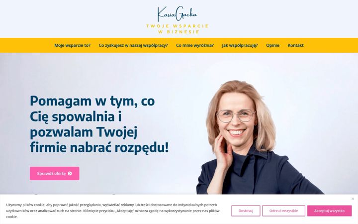 Screenshot of kasiagacka.pl