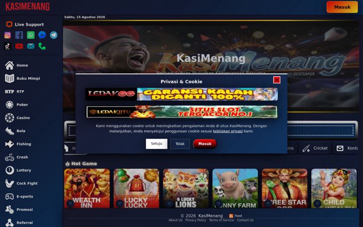 Screenshot of kasimenang.org