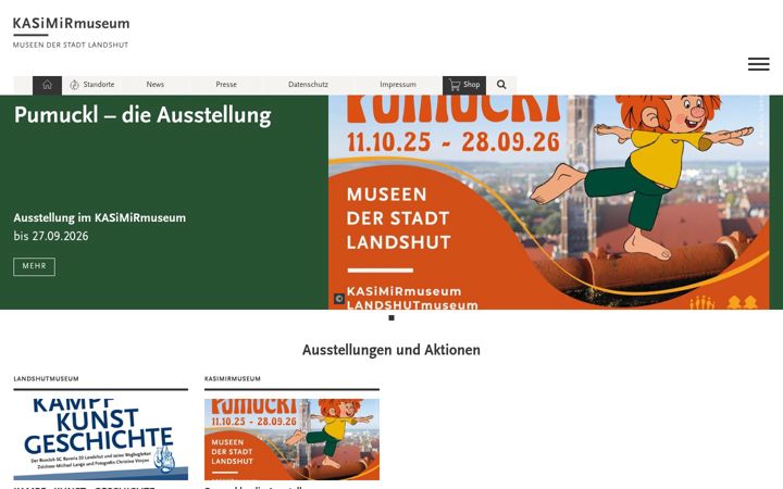Screenshot of kasimirmuseum.de