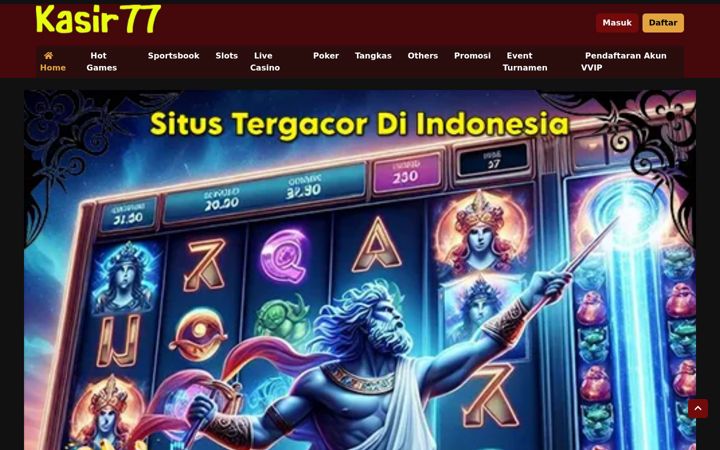 Screenshot of kasir77.net