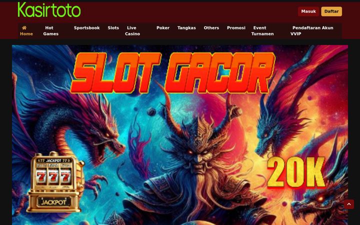 Screenshot of kasirtoto.com