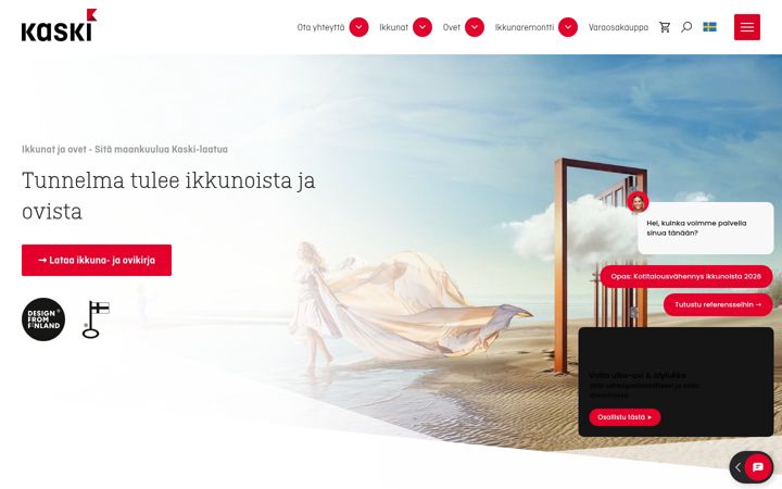 Screenshot van kaski.fi