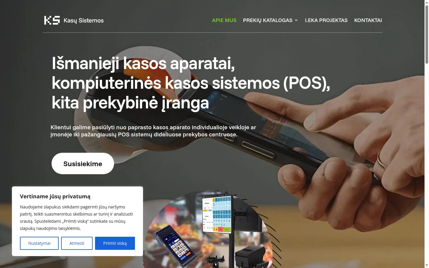 Screenshot tal-banner tal-kunsens muri qabel kwalunkwe interazzjoni