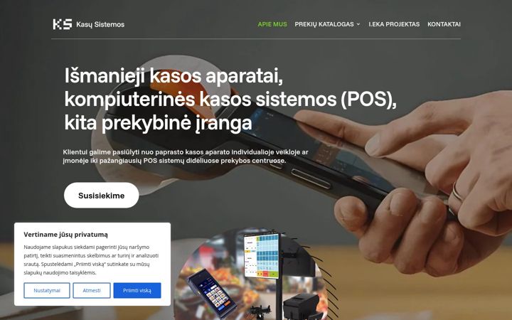 Screenshot of kasosaparatai.eu