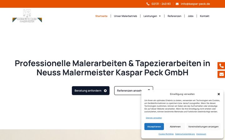 Screenshot of kaspar-peck.de