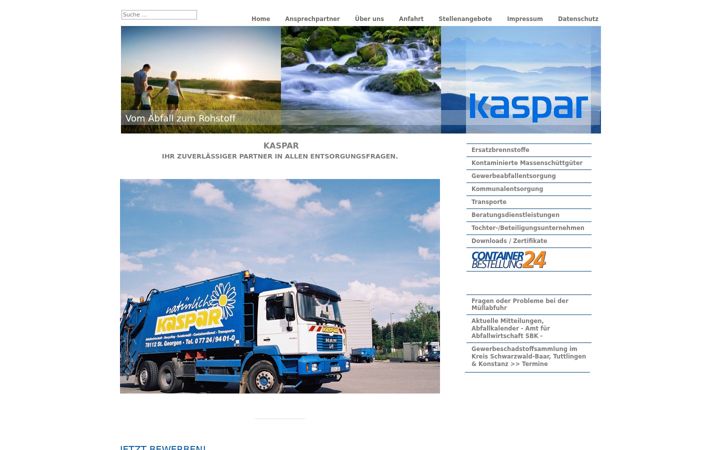 Screenshot of kaspar-rohstoffe.de
