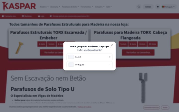 Screenshot of kaspar.pt
