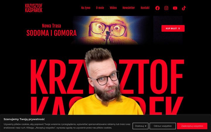 Screenshot of kasparek.pl