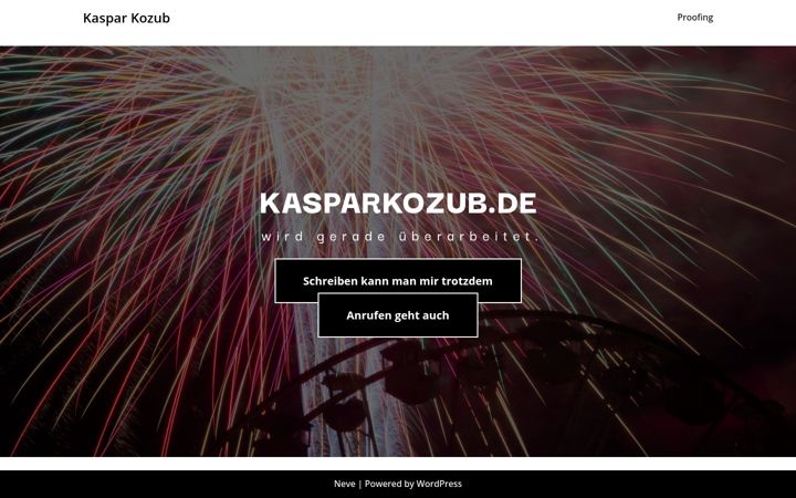 Screenshot of kasparkozub.de