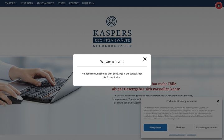 Screenshot of kaspers-rae.de