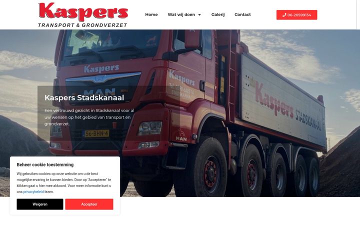 Screenshot of kaspersstadskanaal.nl