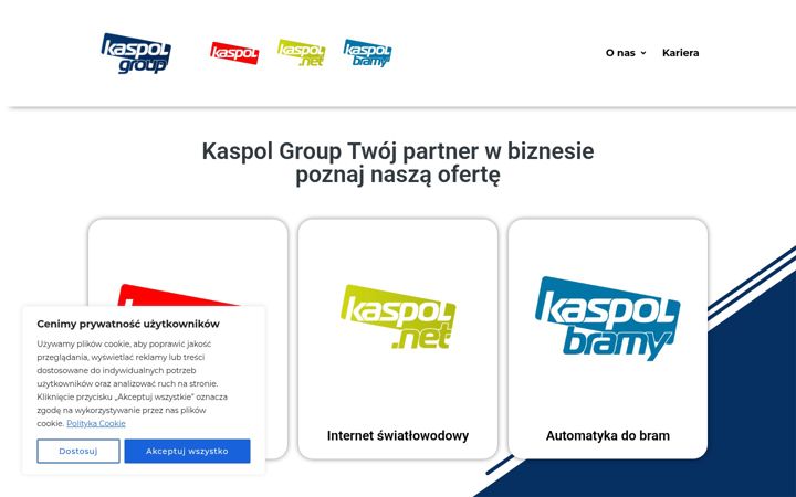 Screenshot of kaspolgroup.pl