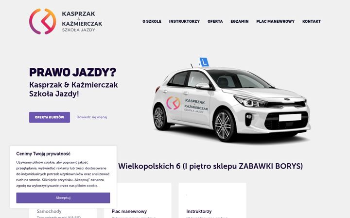 Screenshot of kasprzakkazmierczak.pl