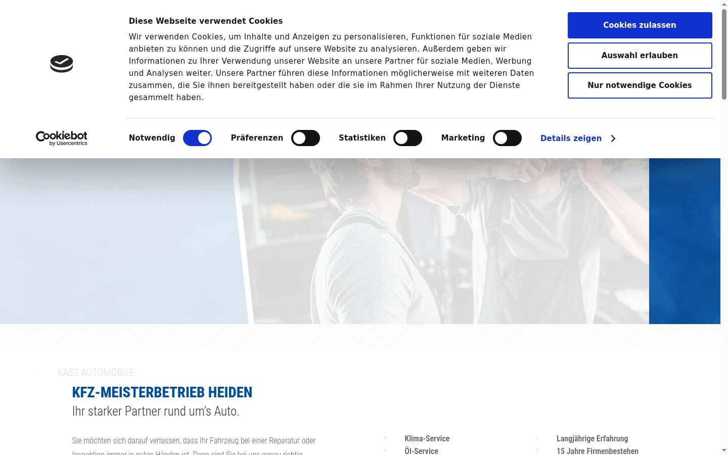 Capture d'écran de la bannière de consentement affichée avant toute interaction