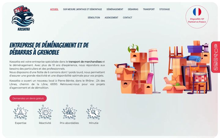 Screenshot of kassatka.fr