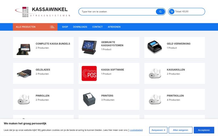 Screenshot of kassawinkel.nl