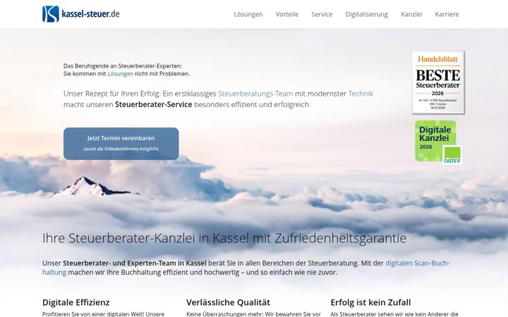 Screenshot of kassel-steuer.de
