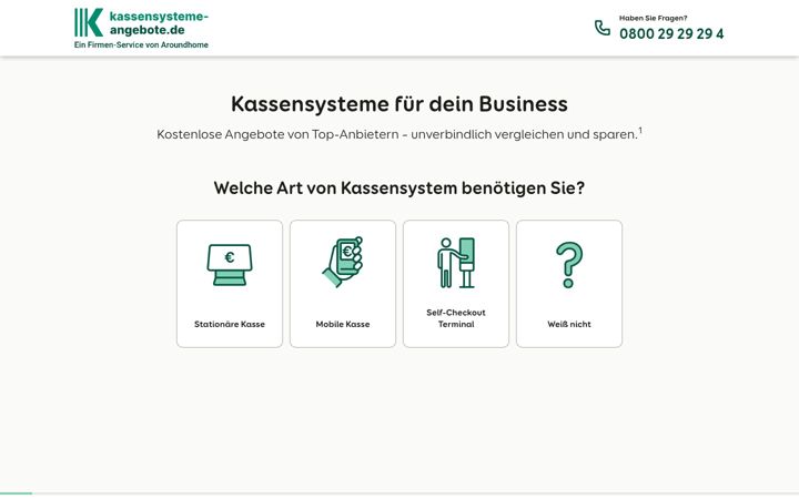 Screenshot of kassensysteme-angebote.de