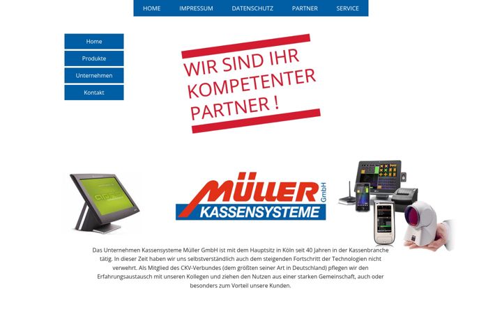 Screenshot of kassensysteme-mueller.de