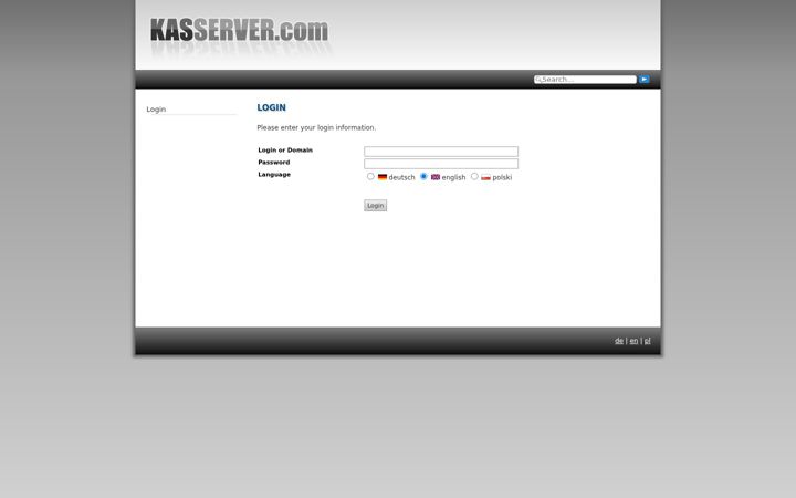 Ekrano kopija kasserver.com