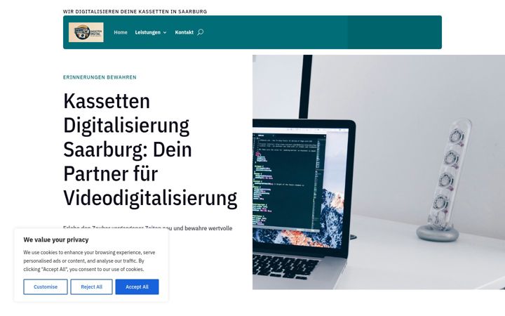 Screenshot of kassettendigital.de