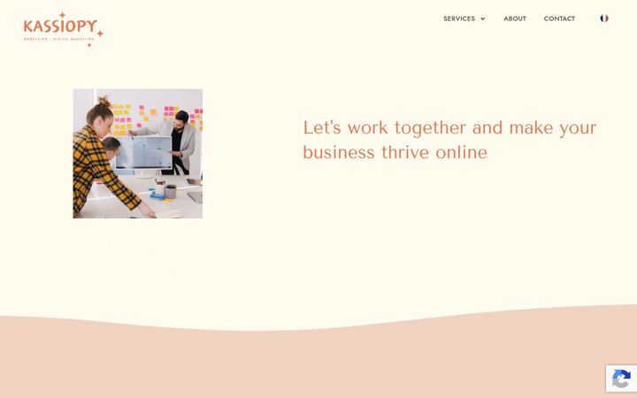Screenshot of kassiopy.com