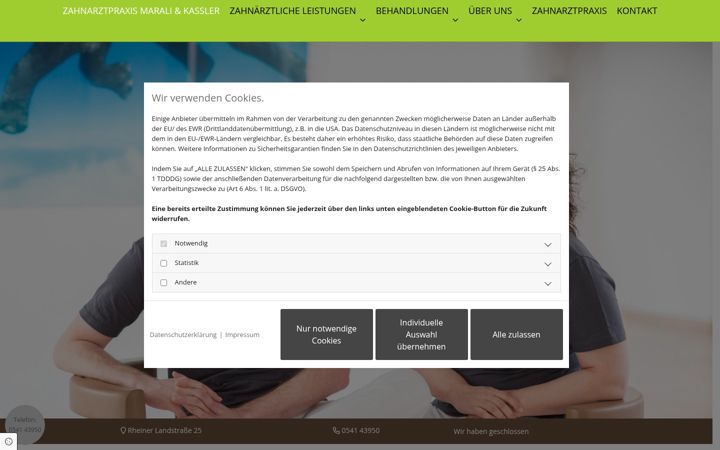 Screenshot of kassler-marali.de
