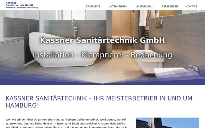 Screenshot of kassner-sanitaertechnik.de