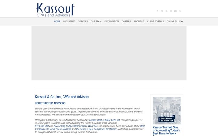 Screenshot of kassouf.com