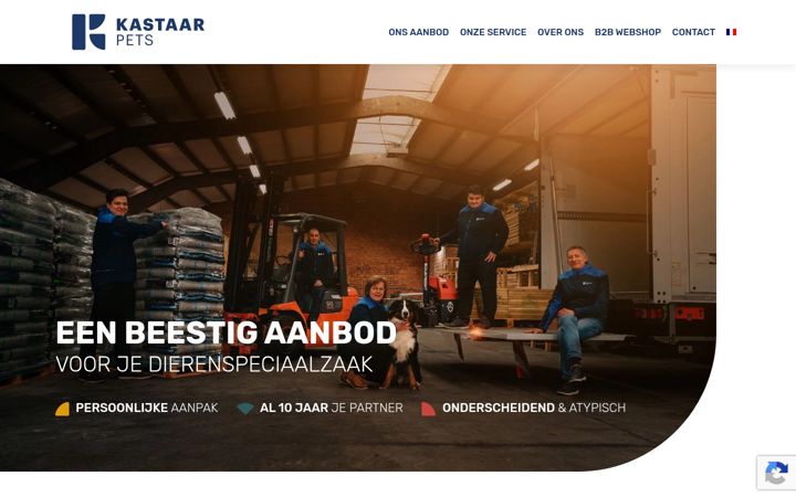 Screenshot of kastaarpets.be